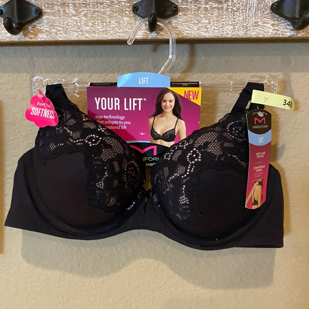 SALE NWT Comfort Devotion Maidenform Your Lift Bra in Black - Picture 2 of 9